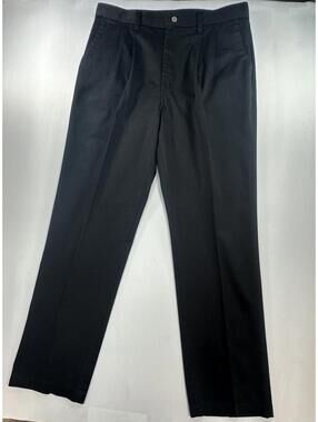 Wrangler Riata Pleated Straight Chinos Black Mens 35/32